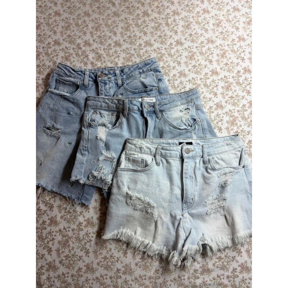 Variety Brands Vintage Inspired Denim Blue Jean Shorts Western Bundle Size 9